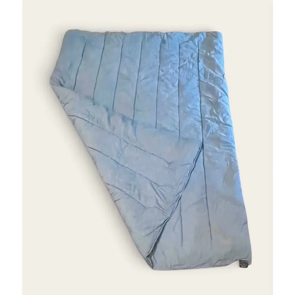 Vintage Ralph Lauren Comforter Twin Cottagecore Blue Denim Look Cotton Made USA